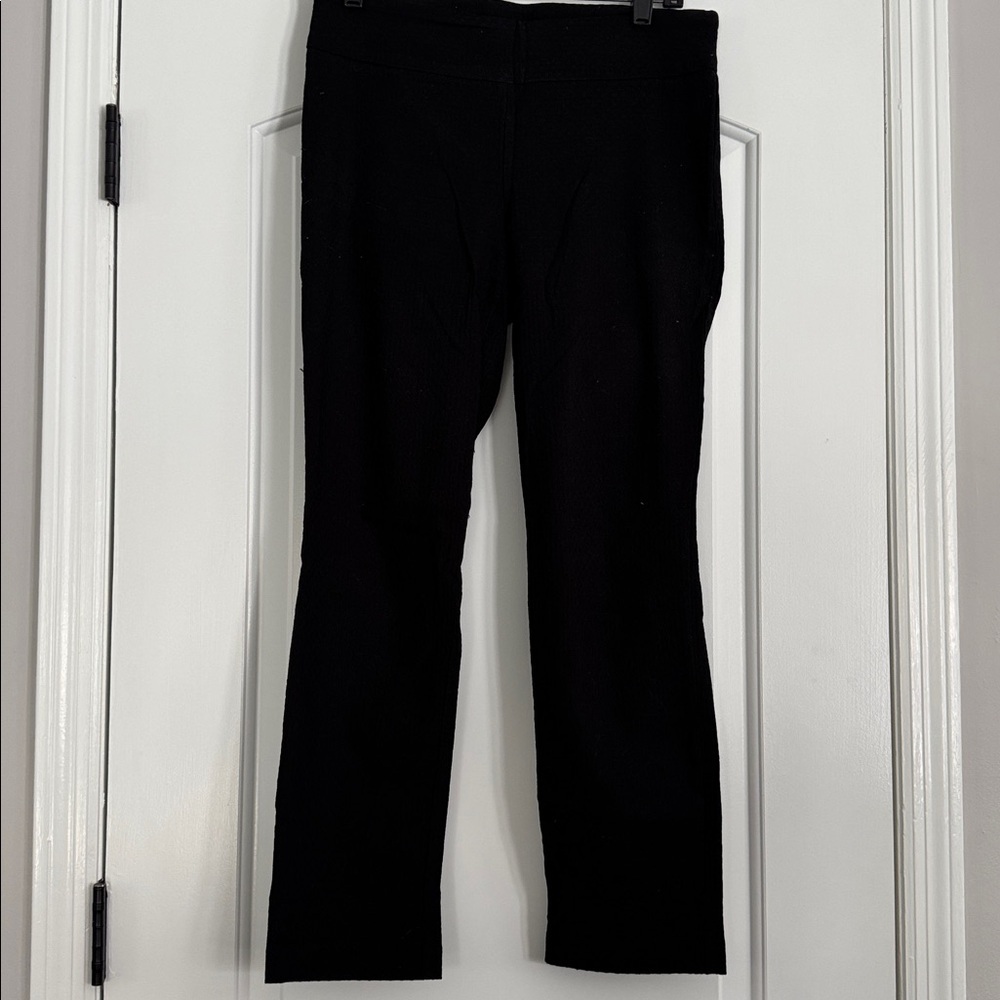 Hilary Radley Black Stretch Pull-On Trousers Size 8